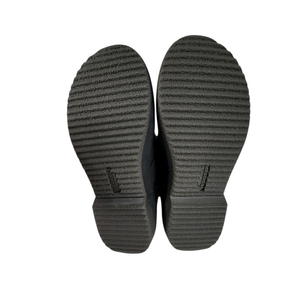 Merrell Tall Boots 6 Women Haven Black Gray Leather Waterproof Mid Calf Workwear - Picture 9 of 13